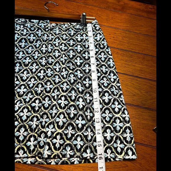 EUC Bamboo Traders Size 4 Blue Print Skort # SK#3 - Picture 5 of 6